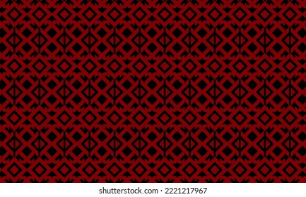 black and red abstract background with geometric and seamless pattern. geometric style - stock vector.	