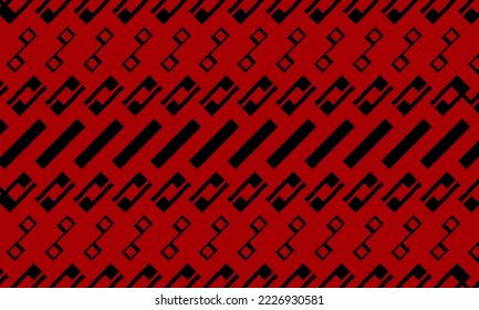 black and red abstract background with geometric and seamless pattern. geometric style - stock vector.	