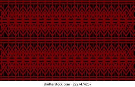 fondo abstracto negro y rojo con un patrón geométrico y sin costuras. estilo geométrico - vector de stock.	