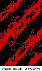 Black and red abstract background with grunge texture and modern design illustration template