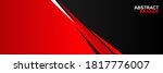 black and red abstract banner design