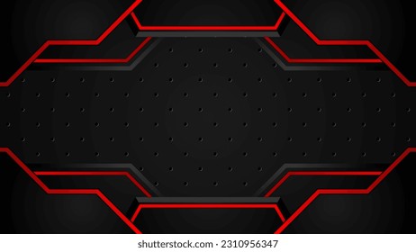 black and red abstract futuristic gaming background