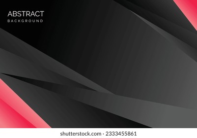 Black and red abstract geometric background. Vector illustration for your design