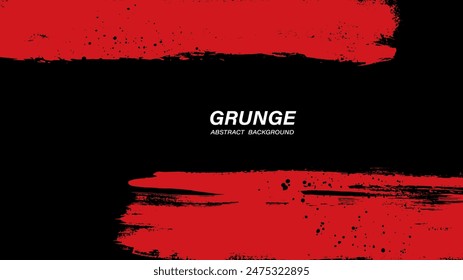 Black and red abstract grunge background