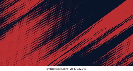 Black and red abstract grunge background with halftone style modern arts sport background abstract vector illustration eps 10
