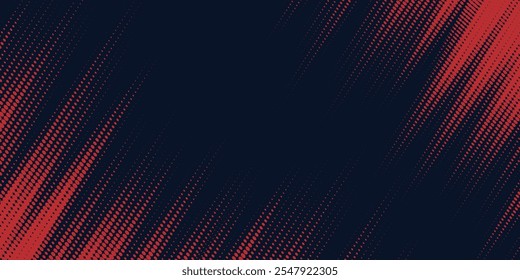 Fondo de grunge abstracto negro y rojo con medio tono estilo de arte moderno fondo deportivo Ilustración vectorial abstracta eps 10