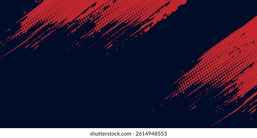 Black and red abstract grunge background with halftone style modern arts sport background abstract modern eps 10