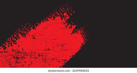 Black and red abstract grunge background with halftone style modern grunge.modern art