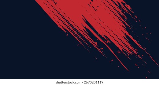 Fondo abstracto del grunge del negro y del rojo con el Vector abstracto eps10 de las artes modernas del estilo del halftone
