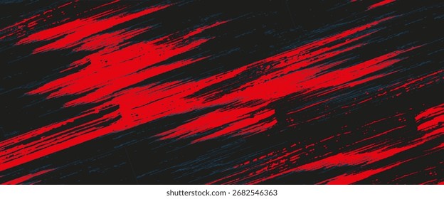 Fondo abstracto grunge negro y rojo con estilo semitono.	