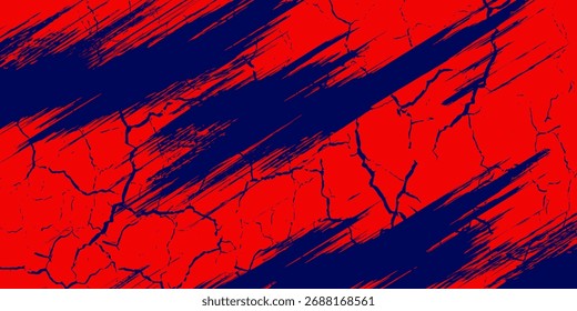 Fondo abstracto grunge negro y rojo con estilo semitono.
