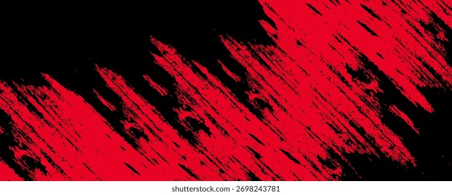 Fondo abstracto grunge negro y rojo con estilo semitono.