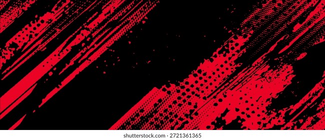 Black and red abstract grunge background with halftone style.	 - Powered by Shutterstock - Get 15% off with code: PIKWIZARD15