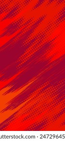 Black and red abstract grunge texture with halftone background