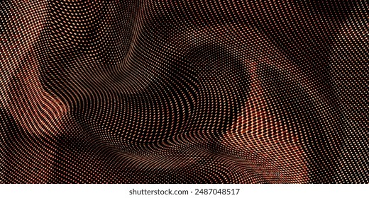 Textura abstracta del grunge negro y rojo con el fondo de semitono.Ilustración vectorial