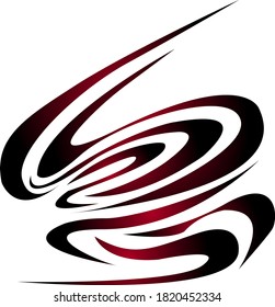 
black red abstract pattern vector illustration