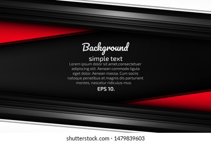 Black and red abstract vector background images Modern geometric design concepts 