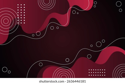 Black and red abstract wave background