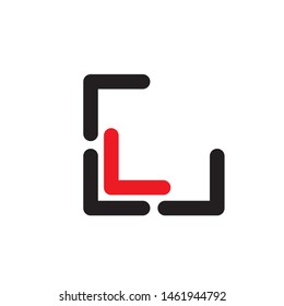 Black and Red Arrow Logo Vector Illustration