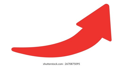 Conjunto de flecha negra y roja. Signo de flecha curva negra y roja. Iconos de flecha curvada. flechas curvadas conjunto Vector, eps 10