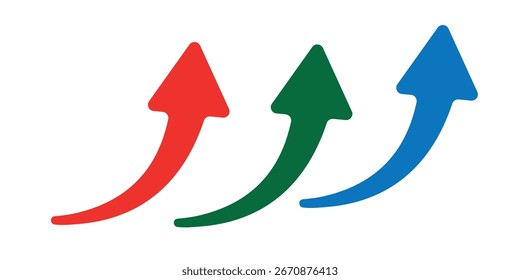 Black and red arrow set. Black and red curved arrow sign. Curved arrow icons. curved arrows set vector, eps 10