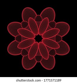 black red background with pattern ornament