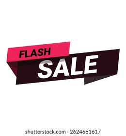 Black and red banner announcing a flash sale event with a limited time offer
