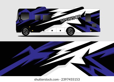 black and red base color van wrapper design. Wrap, sticker and decal designs in vector format
