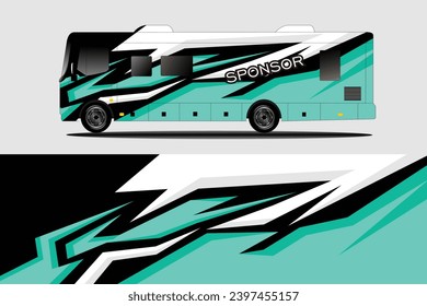 black and red base color van wrapper design. Wrap, sticker and decal designs in vector format