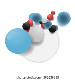 Black And Red and Blue Balloons Vector Abstract Background