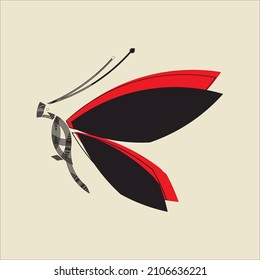 black red bold and strong, freedom and elegant character