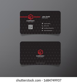 Black and Red Business Card