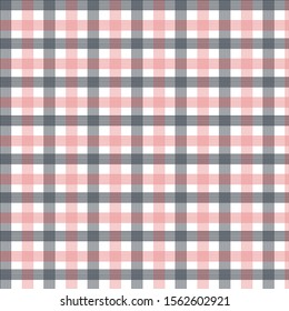 Black red check seamless pattern. Texture for plaid, tablecloths, clothes, shirts, dresses, paper, bedding, blankets, quilts and other textile products. Vector illustration EPS 10
