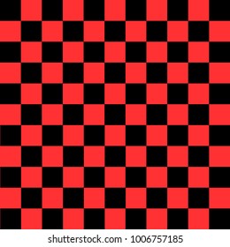 Black and red checkered background. Background in a cage. Vector illustration
