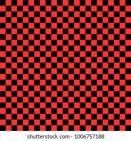 Black and red checkered background. Background in a cage. Vector illustration