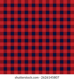 Black Red Checkered Pattern Fabrics