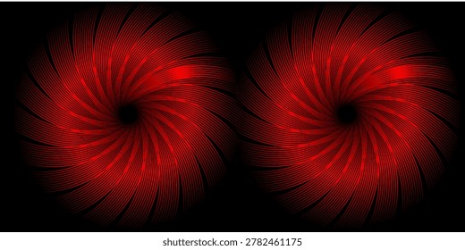 Black and red circle frames 3d vector realistic illustration. First, second and third place medals or buttons isolated on white background. Certified. Quality blank, empty badge set.