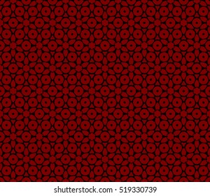 black and red color. Abstract floral seamless pattern. geometry design. Vector. Texture for holiday cards, Valentines day, wedding invitations