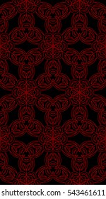 black and red color floral pattern. vector illustration. For design, wallpaper, card, banner, flyer. Ethnic ornament