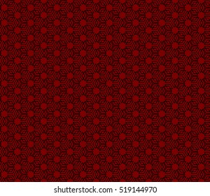 black and red color Seamless texture of cubes. Optical illusion. Vector illustration. For design, wallpaper, fashion