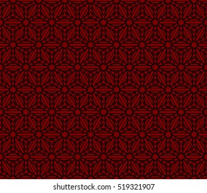 black and red color Seamless texture of cubes. Optical illusion. Vector illustration. For design, wallpaper, fashion