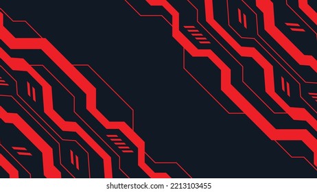 black and red contrast abstract technology background.