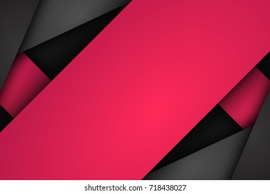 Black red corporate tech art. Vector material background