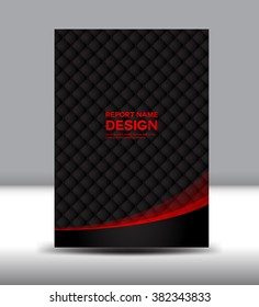 Black And Red Cover Template, Business Brochure Flyer, Leaflet, Book, Booklet, Notebook, Annual Report, Portfolio, Abstract Background, Magazine Ads, Advertisement