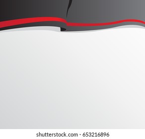 Black red curtain vector background
