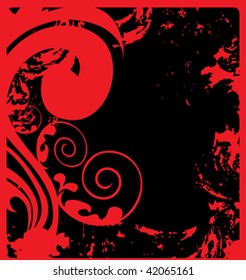 black and red decorative background