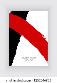 Black and Red Design Templates  for Brochures and Banners. Abstract Background Vector Illustration EPS10