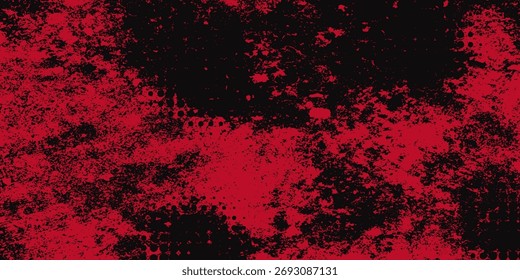 Fundo de textura grunge sujo preto e vermelho