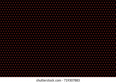 Black and red dotted halftone vector background. Small polka dot pattern. Rectangle halftone ornament. Retro banner template. Bright vintage dotted pattern. Abstract dotted backdrop. Pop art design