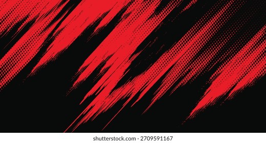 black red dragon decal brush fire volcano lava sakura Asia Japan anime style illustration sporty background banner style illustration. modern